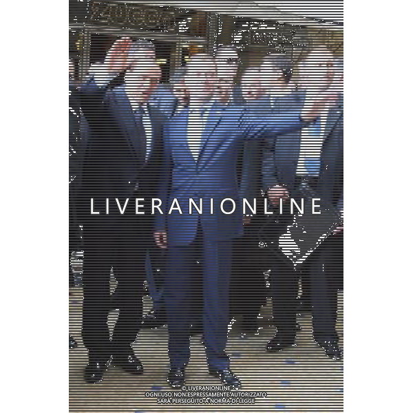 MILANO 23/0/2010 POLITICA: VERTICE RUSSIA - ITALIA Palazzo della Prefettura,Incontro tra il premier Silvio Berlusconi e il presidente della Federazione russa Dmitri Medvedev nella foto premier Silvio Berlusconi - il presidente della Federazione russa Dmitri Medvedev ph Fiochi/ AG ALDO LIVERANI SAS 