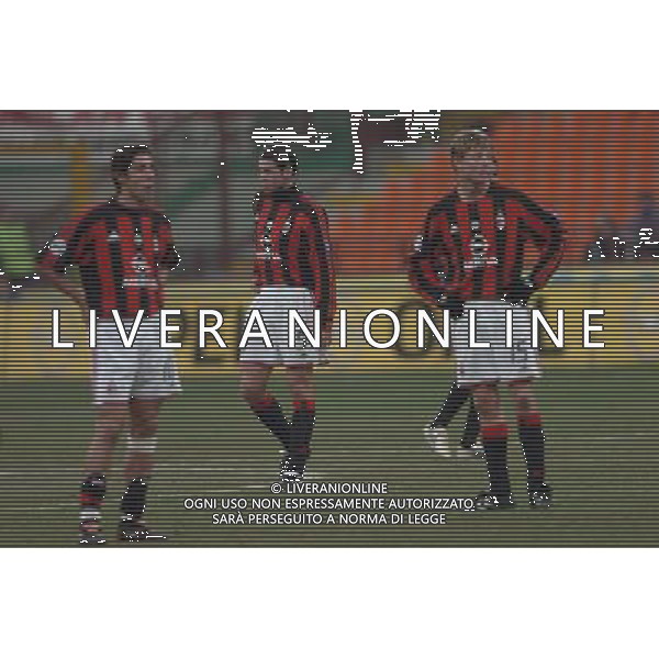 MILANO 5/2/2004 COPPA ITALIA TIM MILAN-LAZIO NELLA FOTO DELUSIONE DEL MILAN FOTO LIVERNI/AG ALDO LIVERANI