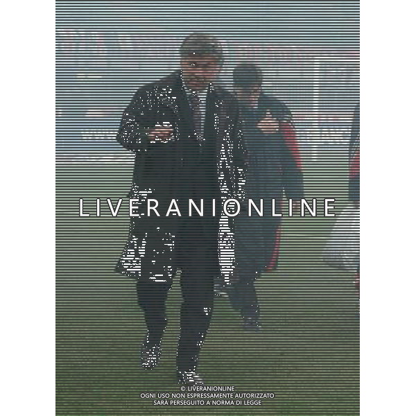 MILANO 05/02/04 SEMIFINALE DI COPPA TIM 2003/04 MILAN-LAZIO nella foto ancelotti carlo ph gigi arcaini/ag.aldo liverani