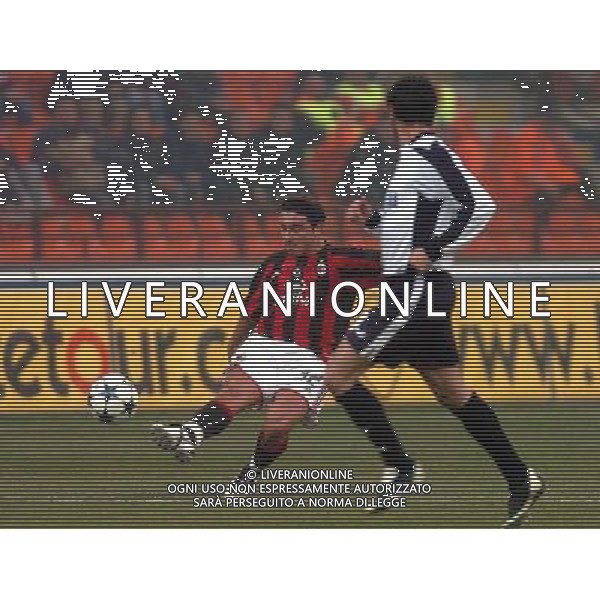 MILANO 05/02/04 SEMIFINALE DI COPPA TIM 2003/04 MILAN-LAZIO nella foto brocchi cristian ph gigi arcaini/ag.aldo liverani