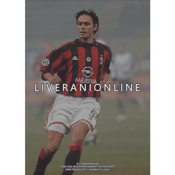 MILANO 05/02/04 SEMIFINALE DI COPPA TIM 2003/04 MILAN-LAZIO nella foto inzaghi filippo ph gigi arcaini/ag.aldo liverani