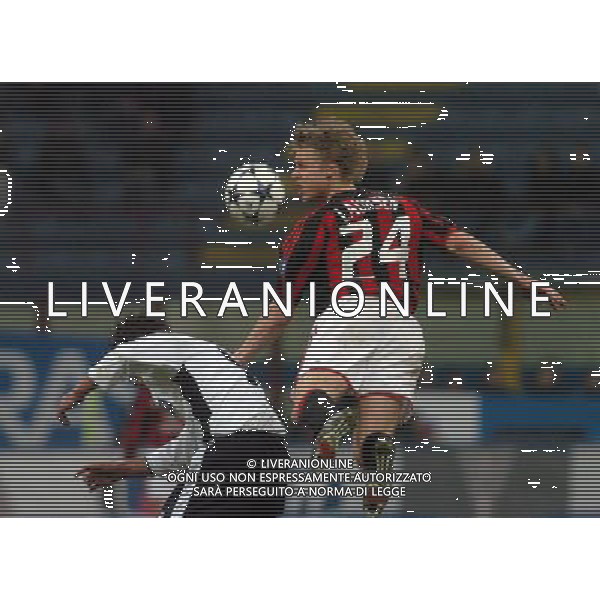 MILANO 05/02/04 SEMIFINALE DI COPPA TIM 2003/04 MILAN-LAZIO nella foto laursen martin ph gigi arcaini/ag.aldo liverani