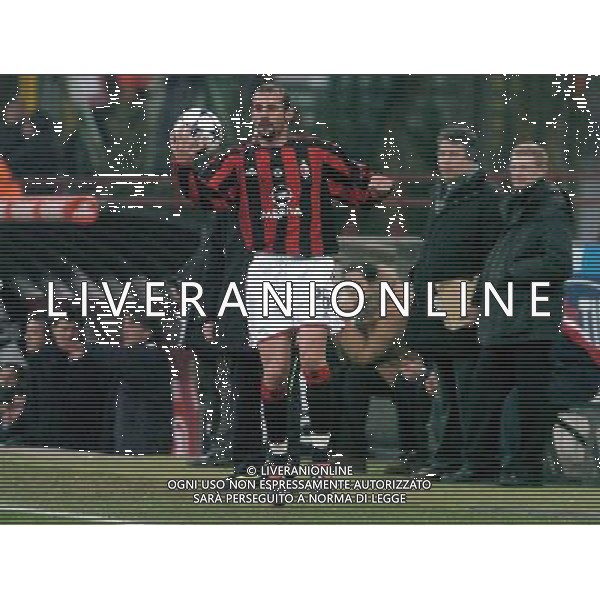 MILANO 05/02/04 SEMIFINALE DI COPPA TIM 2003/04 MILAN-LAZIO nella foto pancaro giuseppe ph gigi arcaini/ag.aldo liverani