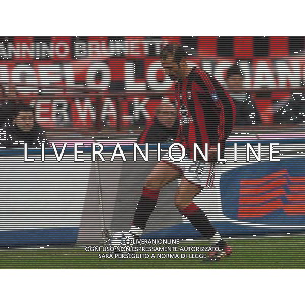 MILANO 05/02/04 SEMIFINALE DI COPPA TIM 2003/04 MILAN-LAZIO nella foto pancaro giuseppe ph gigi arcaini/ag.aldo liverani