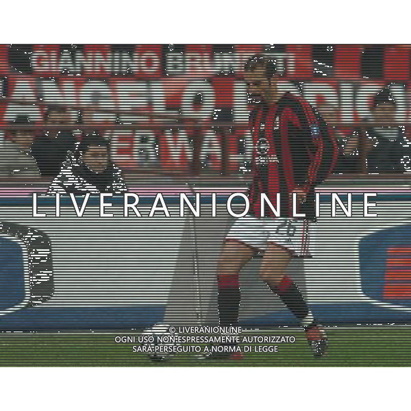 MILANO 05/02/04 SEMIFINALE DI COPPA TIM 2003/04 MILAN-LAZIO nella foto pancaro giuseppe ph gigi arcaini/ag.aldo liverani