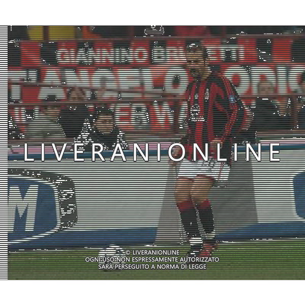 MILANO 05/02/04 SEMIFINALE DI COPPA TIM 2003/04 MILAN-LAZIO nella foto pancaro giuseppe ph gigi arcaini/ag.aldo liverani