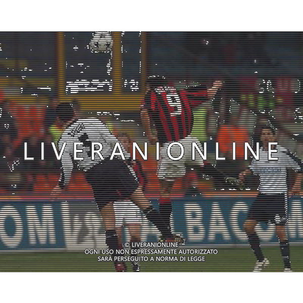 MILANO 05/02/04 SEMIFINALE DI COPPA TIM 2003/04 MILAN-LAZIO nella foto zauri luciano con inzaghi pippo ph gigi arcaini/ag.aldo liverani