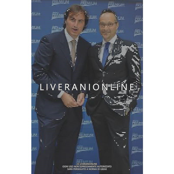 MILANO 26/7/2010 VIA PALEOCAPA, 3 PRESENTAZIONE DELLA SQUADRA GIORNALISTICA DI: -MEDIASET PREMIUM- NELLA FOTO PIERLUIGI PARDO E MARCO FORONI FOTO ROMANO/AG ALDO LIVERANI