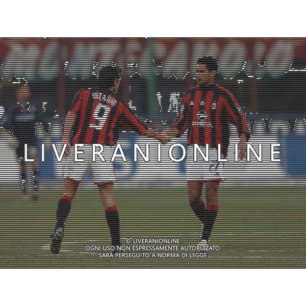 Milano 05/02/2004 coppa italia Tim Cup 2003/04 milan-lazio 1:2 nella foto INZAGHI ESULTA ph marco luzzani/ag aldo liverani s.a.s.