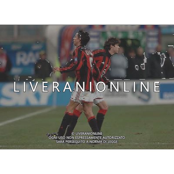 Milano 05/02/2004 coppa italia Tim Cup 2003/04 milan-lazio 1:2 nella foto sostituzione inzaghi kaka ph marco luzzani/ag aldo liverani s.a.s.