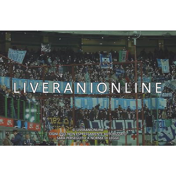 Milano 05/02/2004 coppa italia Tim Cup 2003/04 milan-lazio 1:2 nella foto striscioni per materazzi ph marco luzzani/ag aldo liverani s.a.s.