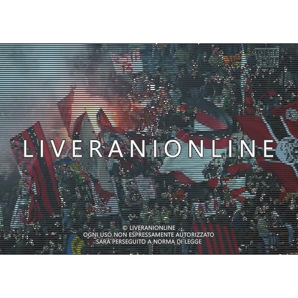 Milano 05/02/2004 coppa italia Tim Cup 2003/04 milan-lazio 1:2 nella foto tifo milan ph marco luzzani/ag aldo liverani s.a.s.