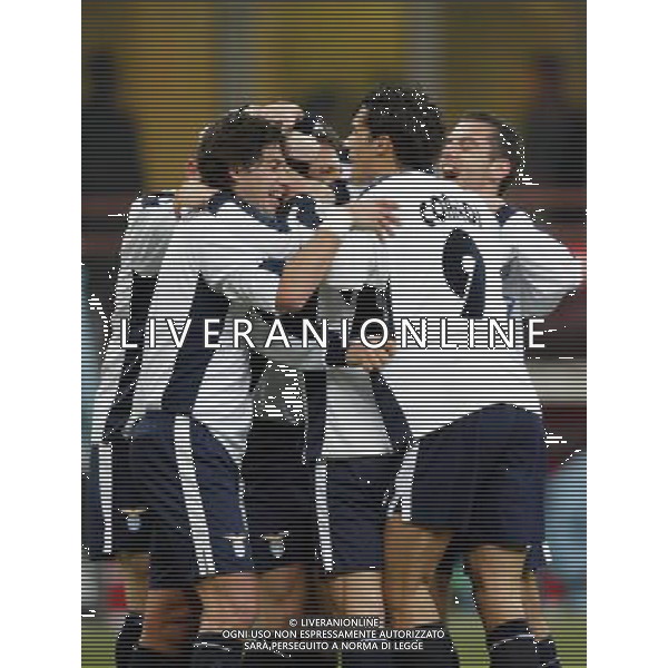 milano 05/02/04 milna-lazio coppa italia tim cup nella foto esultanza lazio ph junior belardo / ag aldo liverani s.a.s.
