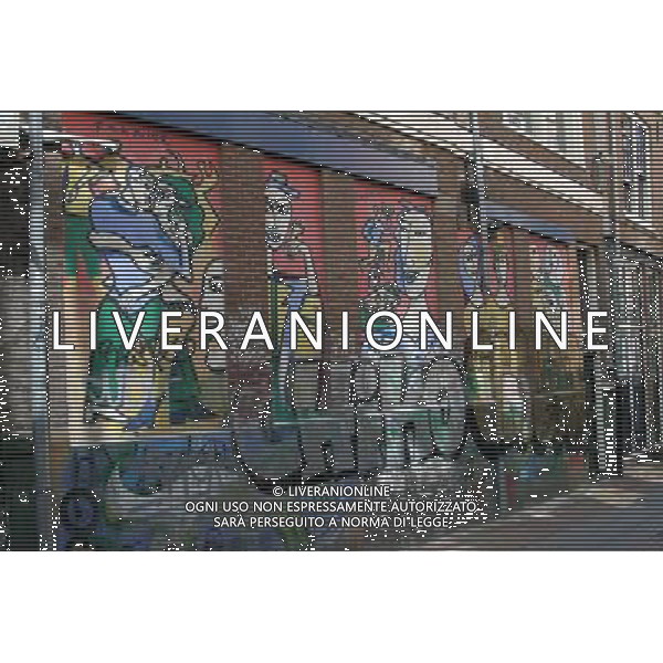 Graffiti in Amsterdam, Holland ©PHOTOSHOT/Agenzia Aldo Liverani Sas - ITALY ONLY - VEDUTE DELLA CITTA\' DI AMSTERDAM IN OLANDA PAESI BASSI