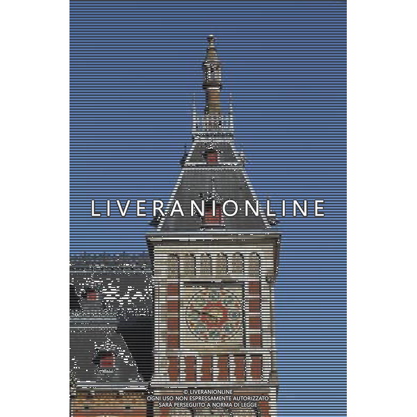 Wind direction dial on Central Station in Amsterdam, Holland ©PHOTOSHOT/Agenzia Aldo Liverani Sas - ITALY ONLY - VEDUTE DELLA CITTA\' DI AMSTERDAM IN OLANDA PAESI BASSI