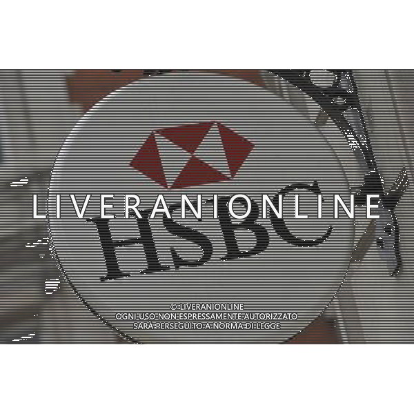 Il gruppo bancario britannico HSBC raddoppia l\'utile e festeggia in Borsa © David Wimsett - Photoshot - Ag. Aldo Liverani sas ITALY ONLY