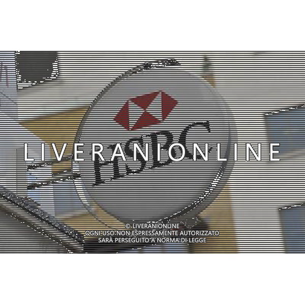 Il gruppo bancario britannico HSBC raddoppia l\'utile e festeggia in Borsa © David Wimsett - Photoshot - Ag. Aldo Liverani sas ITALY ONLY