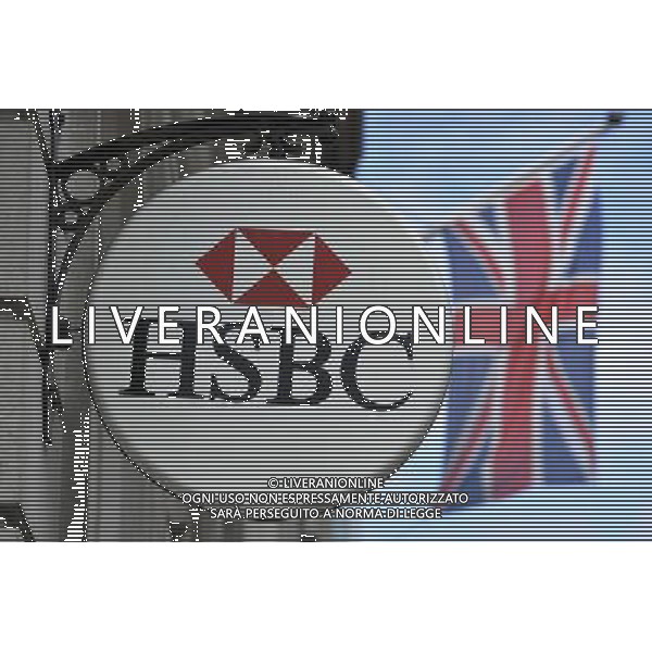Il gruppo bancario britannico HSBC raddoppia l\'utile e festeggia in Borsa © David Wimsett - Photoshot - Ag. Aldo Liverani sas ITALY ONLY