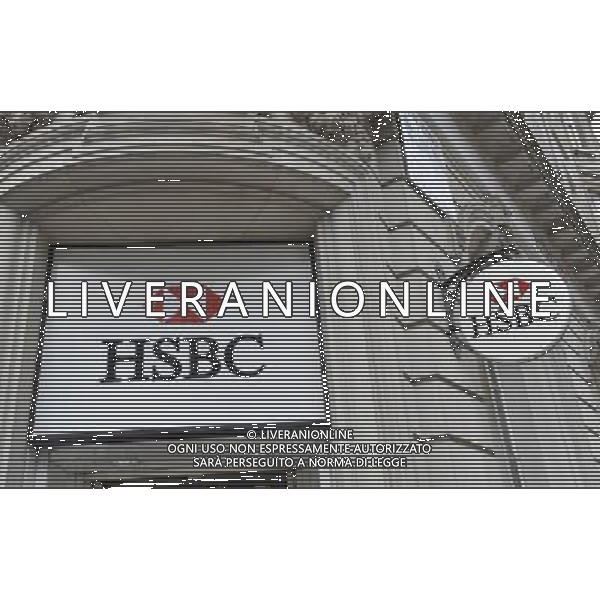 Il gruppo bancario britannico HSBC raddoppia l\'utile e festeggia in Borsa © David Wimsett - Photoshot - Ag. Aldo Liverani sas ITALY ONLY