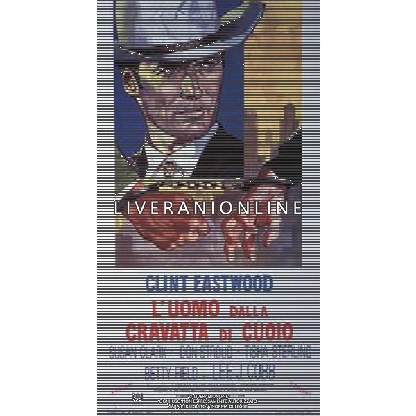 FILM L UOMO DALLA CRAVATTA DI CUOIO 1968 NELLA FOTO LOCANDINA AG ALDO LIVERANI