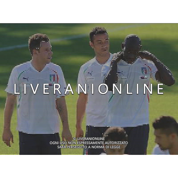 Raduno Nazionale Italiana a Coverciano Coverciano(FI) - 08.08.2010 Allenamento Nella Foto:cassano balotelli quagliarella /Ph.Vitez-Ag. Aldo Liverani