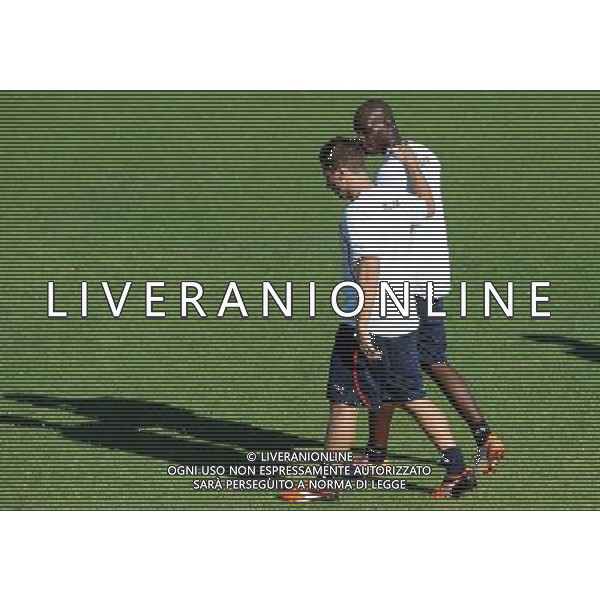 Raduno Nazionale Italiana a Coverciano Coverciano(FI) - 08.08.2010 Allenamento Nella Foto:ANTONIO CASSANO-MARIO BALOTELLI /Ph.Vitez-Ag. Aldo Liverani