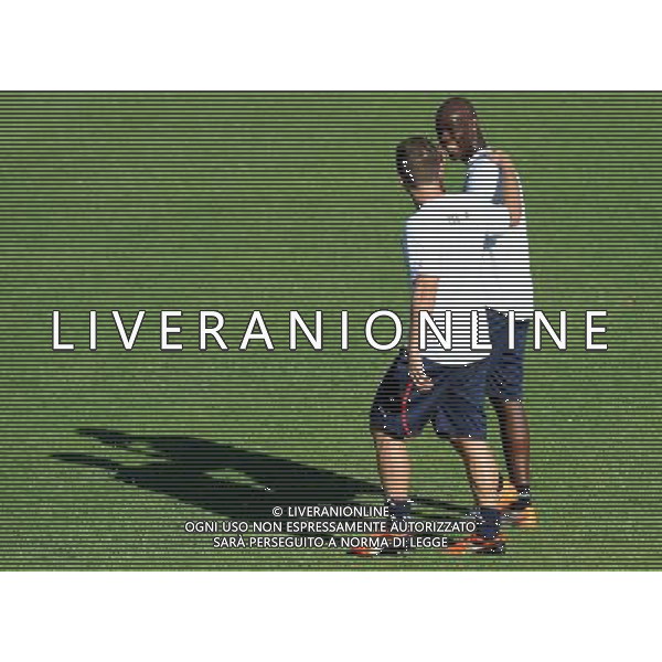 Raduno Nazionale Italiana a Coverciano Coverciano(FI) - 08.08.2010 Allenamento Nella Foto:ANTONIO CASSANO-MARIO BALOTELLI /Ph.Vitez-Ag. Aldo Liverani