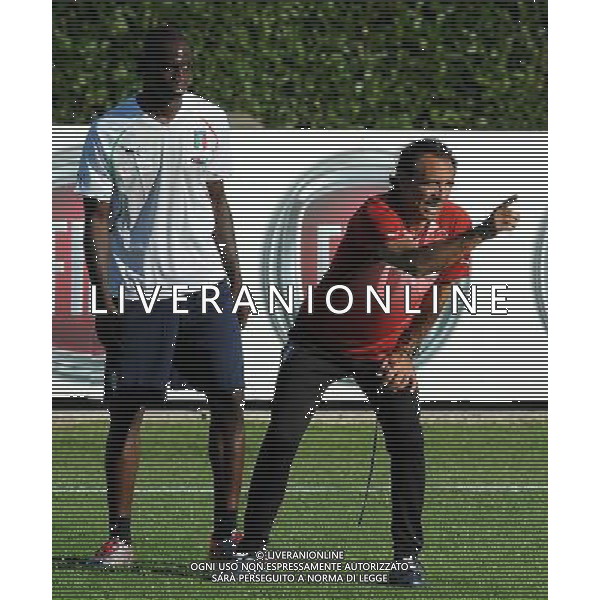 Raduno Nazionale Italiana a Coverciano Coverciano(FI) - 08.08.2010 Allenamento Nella Foto:Prandelli Cesare- Balotelli Mario /Ph.Vitez-Ag. Aldo Liverani