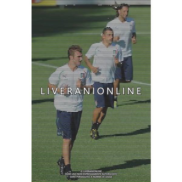 Raduno Nazionale Italiana a Coverciano Coverciano(FI) - 08.08.2010 Allenamento Nella Foto:motta palombo amauri /Ph.Vitez-Ag. Aldo Liverani