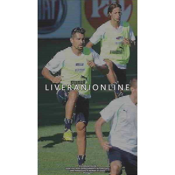 Raduno Nazionale Italiana a Coverciano Coverciano(FI) - 08.08.2010 Allenamento Nella Foto:borriello marco /Ph.Vitez-Ag. Aldo Liverani