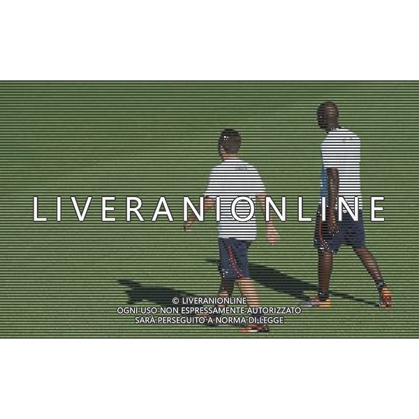 Raduno Nazionale Italiana a Coverciano Coverciano(FI) - 08.08.2010 Allenamento Nella Foto:cassano antonio- balotelli mario /Ph.Vitez-Ag. Aldo Liverani