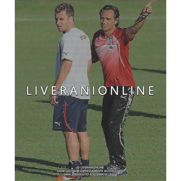 Raduno Nazionale Italiana a Coverciano Coverciano(FI) - 08.08.2010 Allenamento Nella Foto:cesare prandelli cassano antonio /Ph.Vitez-Ag. Aldo Liverani