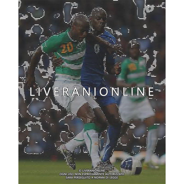 Amichevole Londra (Upton Park Stadium) - 10.08.2010 Italia-Costa d\'Avorio Nella Foto:balotelli mario e demel /Ph.Vitez-Ag. Aldo Liverani