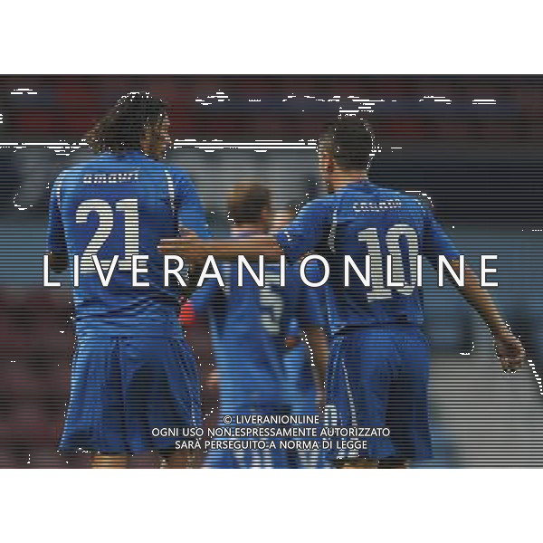 Amichevole Londra (Upton Park Stadium) - 10.08.2010 Italia-Costa d\'Avorio Nella Foto:amauri e antonio cassano /Ph.Vitez-Ag. Aldo Liverani