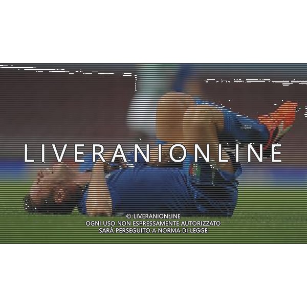 Amichevole Londra (Upton Park Stadium) - 10.08.2010 Italia-Costa d\'Avorio Nella Foto:cassano antonio a terra infortunato /Ph.Vitez-Ag. Aldo Liverani