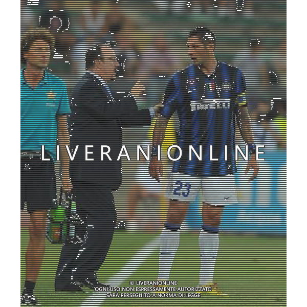 Trofeo TIM 2010 Bari - 13.08.2010 Juventus-Inter-Milan Nella Foto:marco materazzi e rafael benitez /Ph.Vitez-Ag. Aldo Liverani