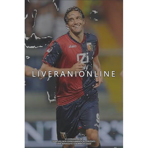 13-08-2010 Genova Sport-Calcio 14 Trofeo Spagnolo Genoa Atletico Bilbao Nella foto: Esultanza del genoa dopo il gol di luca toni ©Alessandro Falzone/ALDO LIVERANI