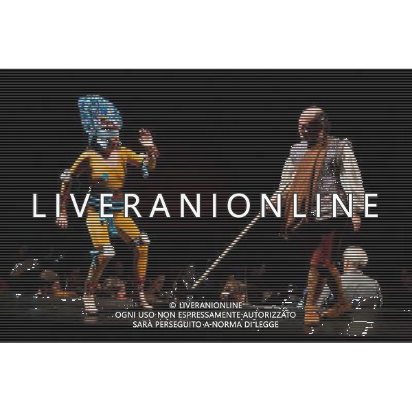 L\'opera \'Montezuma\',LOURDES AMBRIZ (left) and CHRISTOPHE CARR una co-produzione tra Theater der Welt, Edinburgh International Festival, Teatro Real de Madrid, Instituto Nacional de Bellas Artes, Festival Internacional Cervantino, Cultura UDG, Universidad de Guadalajara, Messico e Anglo Fondazione, in scena al King\'s Theatre, Festival internazionale di Edimburgo, 12 agosto 2010. AGALDOLIVERANI ONLYITALY