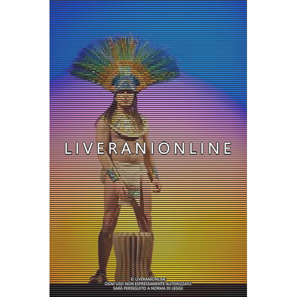 L\'opera \'Montezuma\'FLAVIO OLIVER una co-produzione tra Theater der Welt, Edinburgh International Festival, Teatro Real de Madrid, Instituto Nacional de Bellas Artes, Festival Internacional Cervantino, Cultura UDG, Universidad de Guadalajara, Messico e Anglo Fondazione, in scena al King\'s Theatre, Festival internazionale di Edimburgo, 12 agosto 2010. AGALDOLIVERANI ONLYITALY