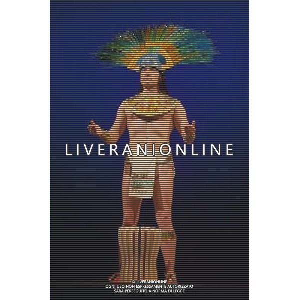 L\'opera \'Montezuma\',FLAVIO OLIVER una co-produzione tra Theater der Welt, Edinburgh International Festival, Teatro Real de Madrid, Instituto Nacional de Bellas Artes, Festival Internacional Cervantino, Cultura UDG, Universidad de Guadalajara, Messico e Anglo Fondazione, in scena al King\'s Theatre, Festival internazionale di Edimburgo, 12 agosto 2010. AGALDOLIVERANI ONLYITALY