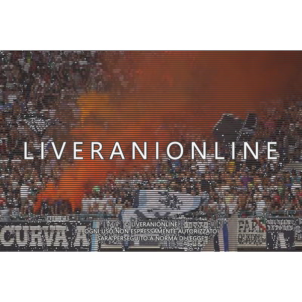 19 AGOSTO 2010 EUROPA LEAGUE NAPOLI-ELSBORG NELLA FOTO: TIFO NAPOLI FOTO MOSCA- AG.LIVERANI SAS