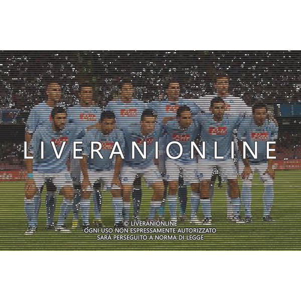 19 AGOSTO 2010 EUROPA LEAGUE NAPOLI-ELSBORG NELLA FOTO: FORMAZIONE NAPOLI 2010/2011 FOTO MOSCA- AG.LIVERANI SAS