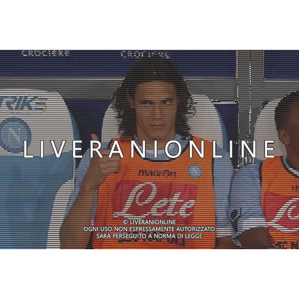 19 AGOSTO 2010 EUROPA LEAGUE NAPOLI-ELSBORG NELLA FOTO: Edinson Cavani FOTO MOSCA- AG.LIVERANI SAS