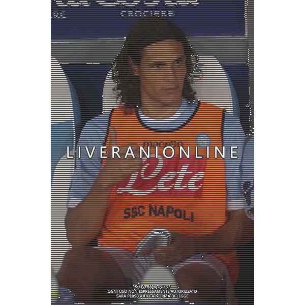 19 AGOSTO 2010 EUROPA LEAGUE NAPOLI-ELSBORG NELLA FOTO: Edinson Cavani FOTO MOSCA- AG.LIVERANI SAS