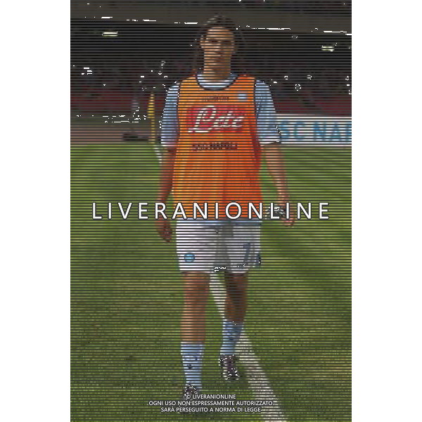 19 AGOSTO 2010 EUROPA LEAGUE NAPOLI-ELSBORG NELLA FOTO: Edinson Cavani FOTO MOSCA- AG.LIVERANI SAS