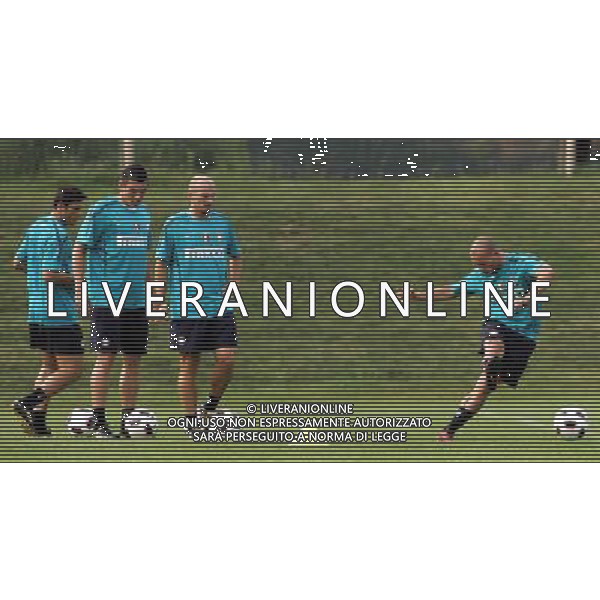 Allenamento Inter Calcio Appiano gentile (Co) 20/08/2010 nella foto wesley sneijder, esteban cambiasso, lucio e zanetti javier ©Luzzani/Agenzia Aldo Liverani Sas