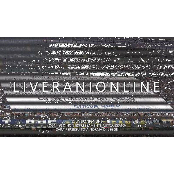 Inter - Roma Supercoppa Italiana 21/08/2010 nella foto lo striscione di protesta dei tifosi inter ©Luzzani/Agenzia Aldo Liverani Sas