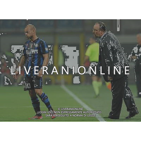Supercoppa TIM 2010 Milano - 21.08.2010 Inter-Roma Nella Foto:rafael benitez e wesley sneijder /Ph.Vitez-Ag. Aldo Liverani