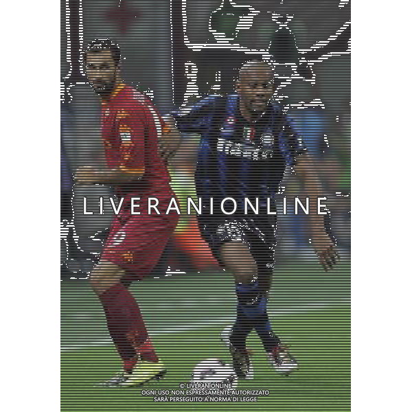 Milano 21-08-2010 Supercoppa Tim Inter-Roma 3:1 nella foto mirko vucinic e maicon ph marco luzzani/ag aldo liverani s.a.s.