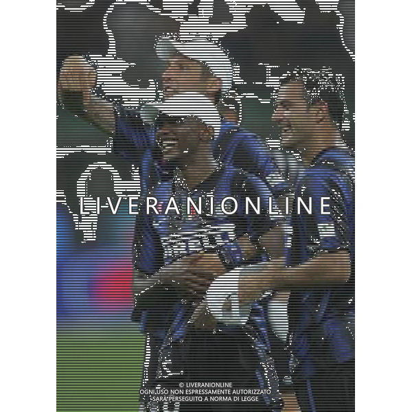 Milano 21-08-2010 Supercoppa Tim Inter-Roma 3:1 nella foto samuel eto\'o, marco materazzi e dejan stankovic ph marco luzzani/ag aldo liverani s.a.s.